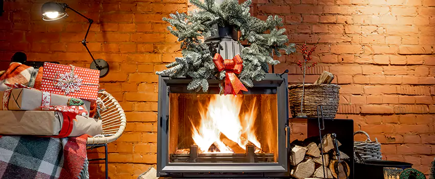 Travis Industries Linear Gas Fireplace Installation in Bergenfield, New Jersey