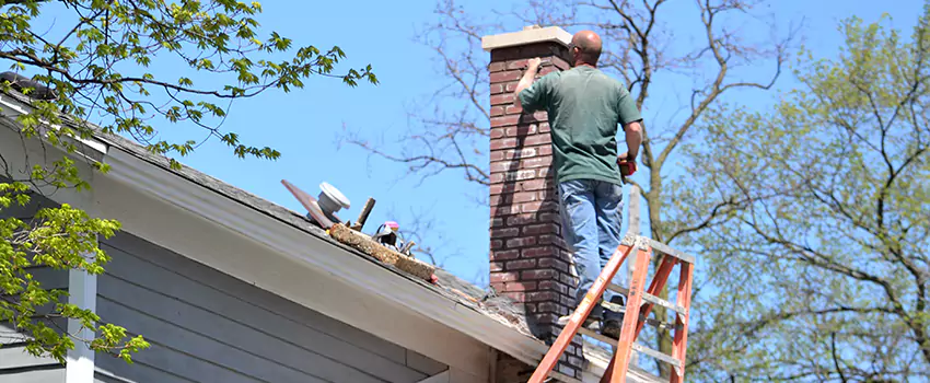 Vinyl and PVC Chimney Flashing Installation in Bergenfield, NJ