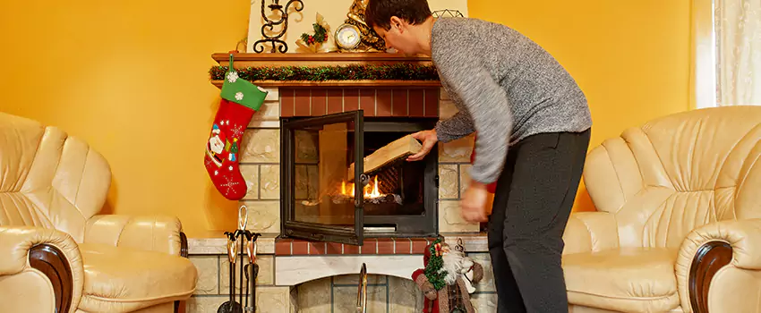 Rusted Metal Fireplace Restoration in Bergenfield, New Jersey