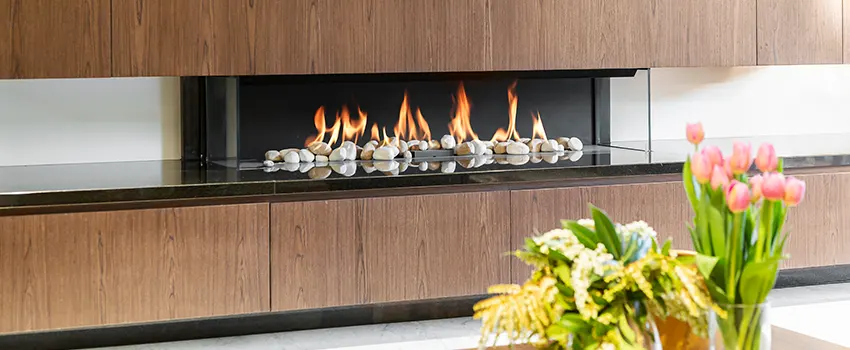 Double-height Fireplace Design Refurbishment in Bergenfield, New Jersey